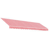 Replacement Fabric for Awning Red and White Stripe 5x3.5 m 367721