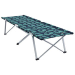 Folding Camping Bed Leaf pattern 62 x 194 x 42 cm Oxford fabric 42003121