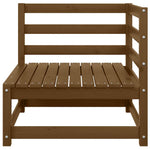Garden Corner Sofa Honey Brown Solid Wood Pine 805663