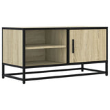 TV Cabinet Sonoma Oak 80x34.5x40 cm Engineered Wood and Metal 848820