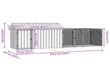 Bird Cage Anthracite 416.5 x 103 x 142 cm Galvanised Steel 3325148