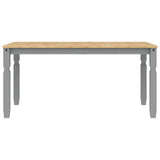 3 Piece Dining Set PANAMA Grey Solid Wood Pine 3345201