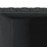 Garden Planter Black 40x40x80 cm Poly Rattan 366413