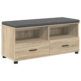 Hall Bench with Cushion with Drawer Sonoma Oak 100 x 38 x 46 cm 891466