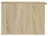 Cat Litter Box Enclosure Sonoma Oak 80x50x45 cm Engineered Wood 857735