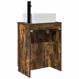 Bathroom Vanity with Sink Smoked Oak 54 x 35 x 83 cm 890134