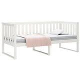 Day Bed without Mattress White 90x190 cm Single Solid Wood Pine 820882