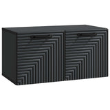 Wall-Mounted TV Cabinet Black 59.5 x 31 x 30 cm Engineered Wood 898706