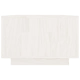 Coffee Table White 110x50x33.5 cm Solid Pinewood 808509