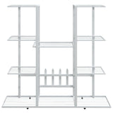 Flower Stand 94.5x25x89 cm White Iron 343120