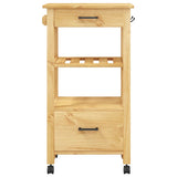 Kitchen Trolley MONZA 48x40x88.5 cm Solid Wood Pine 376082