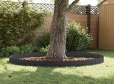 Lawn Edging 30 pcs 103 x 25 cm Steel Black 8008695