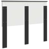 Headboard with Headboard Black Oak 135 cm Engineered wood 887770