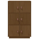 Highboard Honey Brown 67x40x108.5 cm Solid Wood Pine 820175