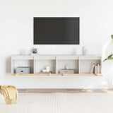 Wall Cabinets 2 pcs White 80x30x35 cm Solid Wood Pine 813458