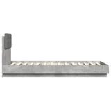 Bed Frame without Mattress Concrete Grey 100x200 cm 3209936