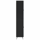 Cabinet Set 2 pcs Black Engineered Wood 3416863