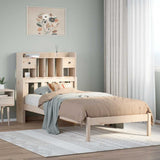 Bookcase Bed without Mattress 90x190 cm Single Solid Wood Pine 3322327