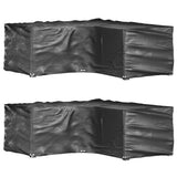 L-Shaped Garden Furniture Covers 2 pcs 16 Eyelets 215x215x70 cm 3155370