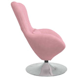 Egg Chair Pink 63 x 73 x 90 cm Velvet 42002728