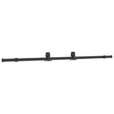 Sliding Door with Hardware Set Black 102.5x205 cm ESG Glass 3375953