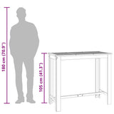 Garden Bar Table 120x60x105 cm Solid Wood Acacia 319701