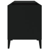 Record Cabinet Black Engineered wood, metal Medium Record Cabinet 831950