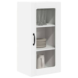 Wall Glass Cabinet PORTO White 40 x 31 x 80 cm Engineered Wood 885335
