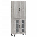 Highboard Grey Sonoma 69.5x34x180 cm Engineered Wood 3195761