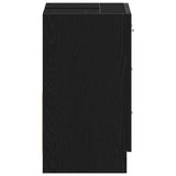 Sink Cabinet Black Oak 63x30x54 cm Engineered Wood 862022