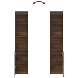 Highboard Brown Oak 37.5x35x180 cm Engineered Wood 861676