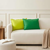 Cushion with Pillow HOUTEN 6 pcs Green Polyester 933369