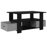 Coffee Table Black Oak 77 x 55 x 42 cm Engineered Wood 8000413
