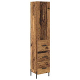 Highboard Old Wood 34.5 x 34 x 180 cm Engineered Wood 3415706