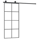 Sliding Door with Hardware Set 90x205 cm ESG Glass&Aluminium 3152142