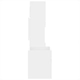 3 Piece Bathroom Furniture Set White Engineered Wood 3308526
