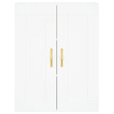 Wall Mounted Cabinet White 69.5x34x90 cm Engineered Wood 835010