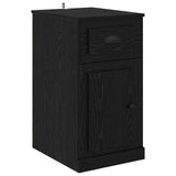 Side Cabinet Black Oak 40 x 50 x 75 cm Engineered Wood 881449