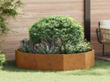 Planter Rusty 120 x 120 x 35 cm Weathering Steel 883730