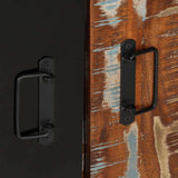 Console Cabinet Multicolour 90x35x75 cm Solid Wood Reclaimed 4013572