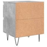 Bedside Cabinets 2 pcs Concrete Grey 40x35x50 cm Engineered Wood 826885