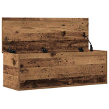 Storage Box Old Wood 102 x 35 x 35 cm Engineered Wood 868720