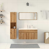 5 Piece Bathroom Furniture Set Artisan Oak Engineered Wood 3328604