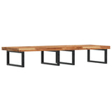 Basin Shelf Wall Mounted Steel and Solid Wood Acacia 3302869