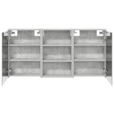 Bathroom Cabinet Set 3 pcs 126 x 16 x 62.5 cm Engineered wood 3403827