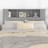 Headboard Cabinet Grey Sonoma Engineered wood 817271