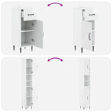 3 Piece Bathroom Cabinet Set HAARLEM Engineered Wood 3417859