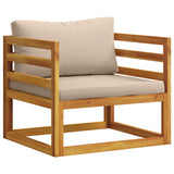 Sofa Set 12 pcs Natural Solid Acacia Wood 3417232