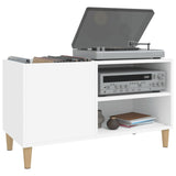Record Cabinet White 84.5x38x48 cm Engineered Wood 831941