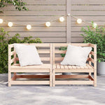 Garden Corner Sofas 2 pcs Solid Wood Pine 805675